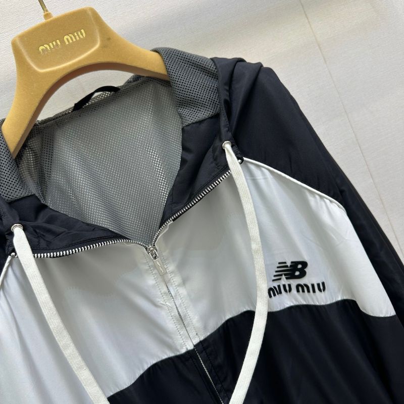 Miu Miu x New Balance Technical Poplin Hoodie Jacket