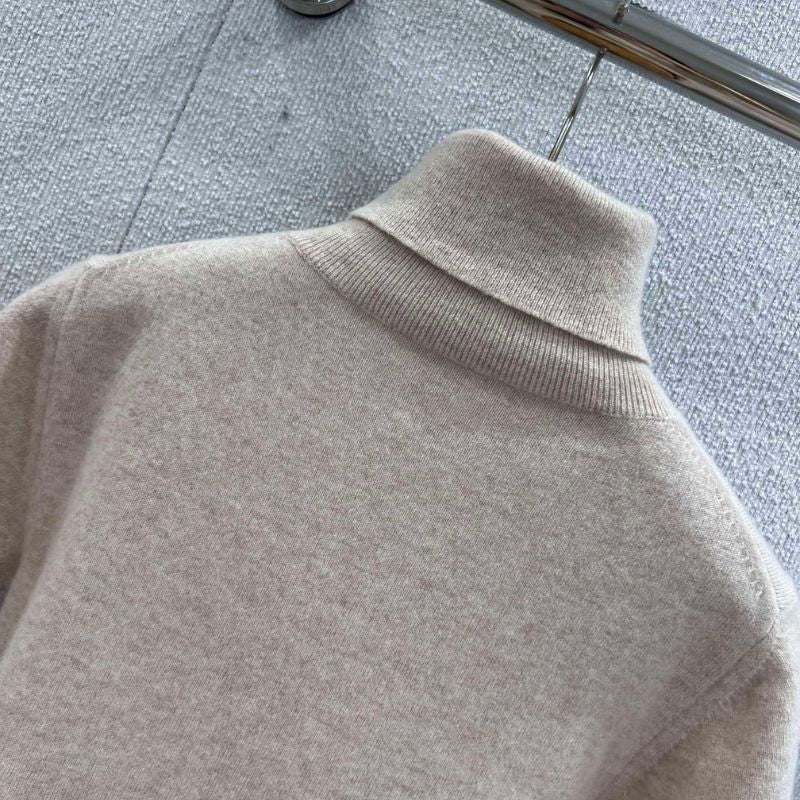 Miu Miu short-sleeved turtleneck sweater