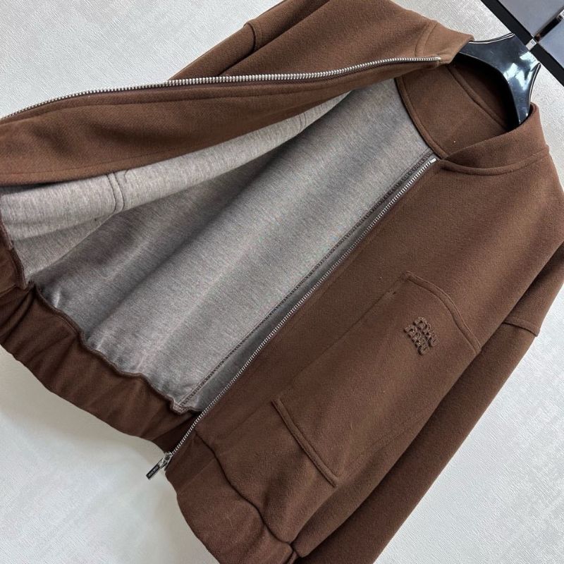 Miu Miu Meta Short Sweat Jacket.