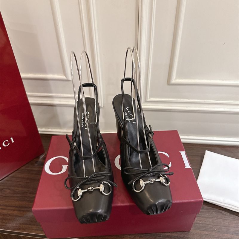 Gucci Horsebit slingback pumps