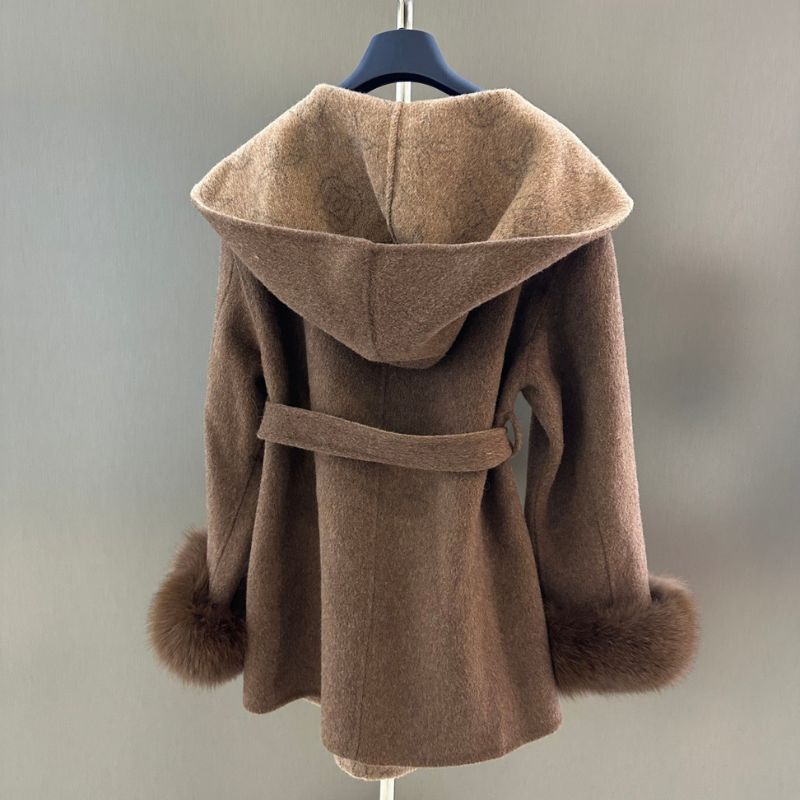 Louis Vuitton Hooded Wrap Coat