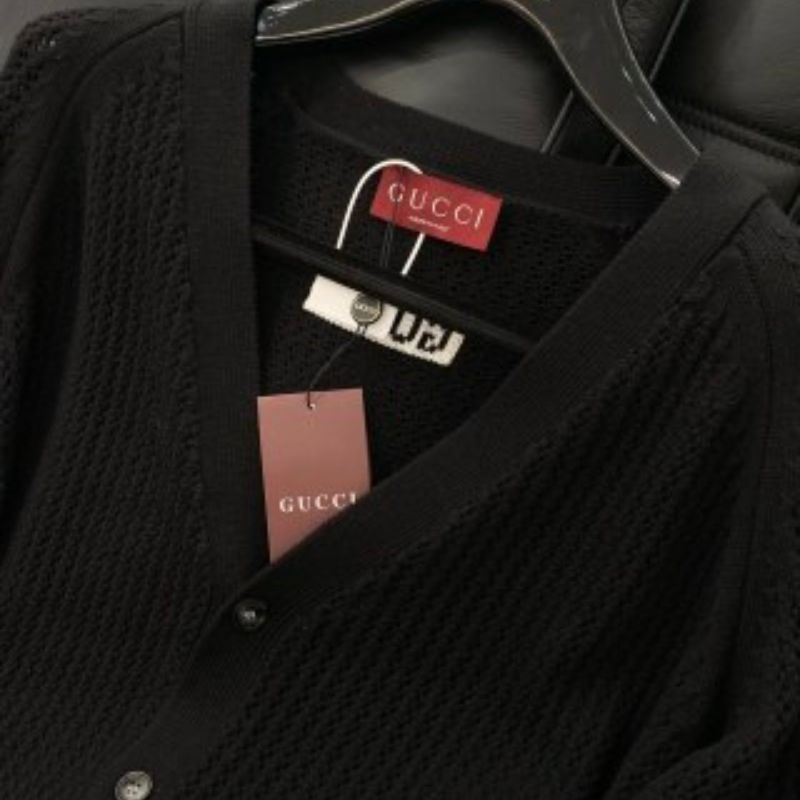 Gucci Wool Cashmere Rib Knit Sweatshirt