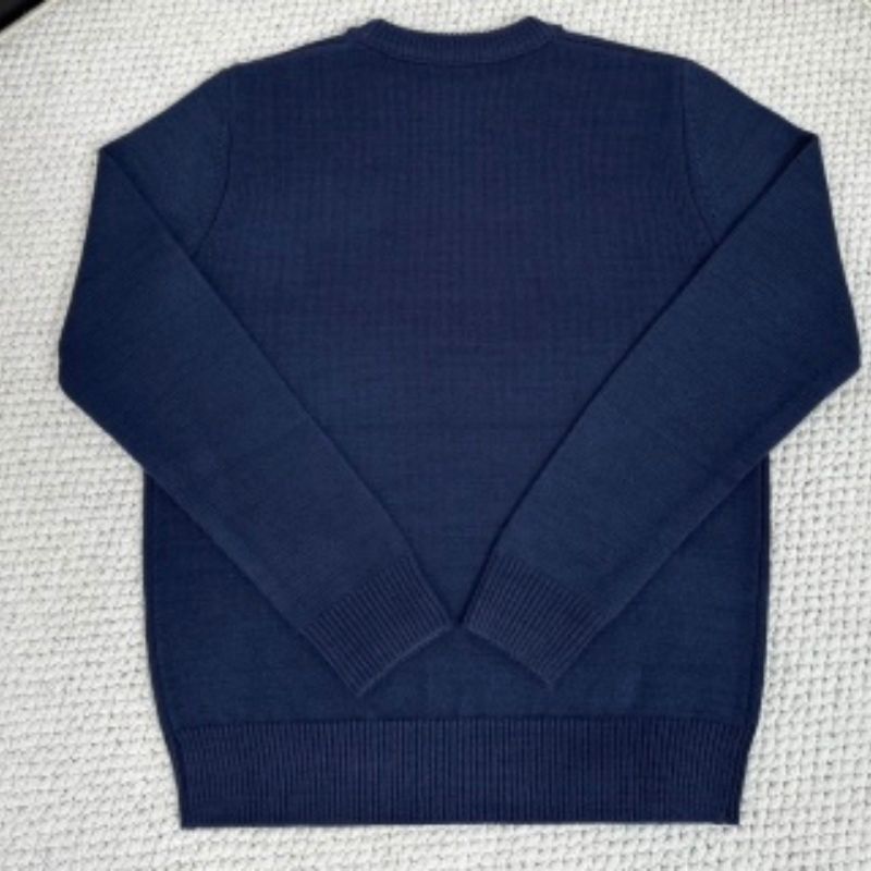 Gucci Intarsia Blue Wool Sweatshirt