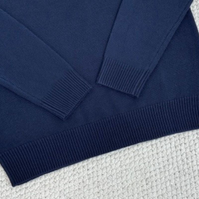 Gucci Intarsia Blue Wool Sweatshirt