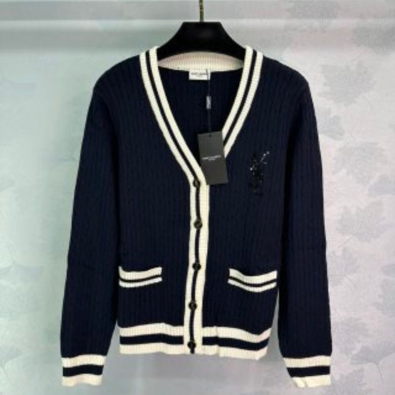 YSL V-Neck Wool Knitted