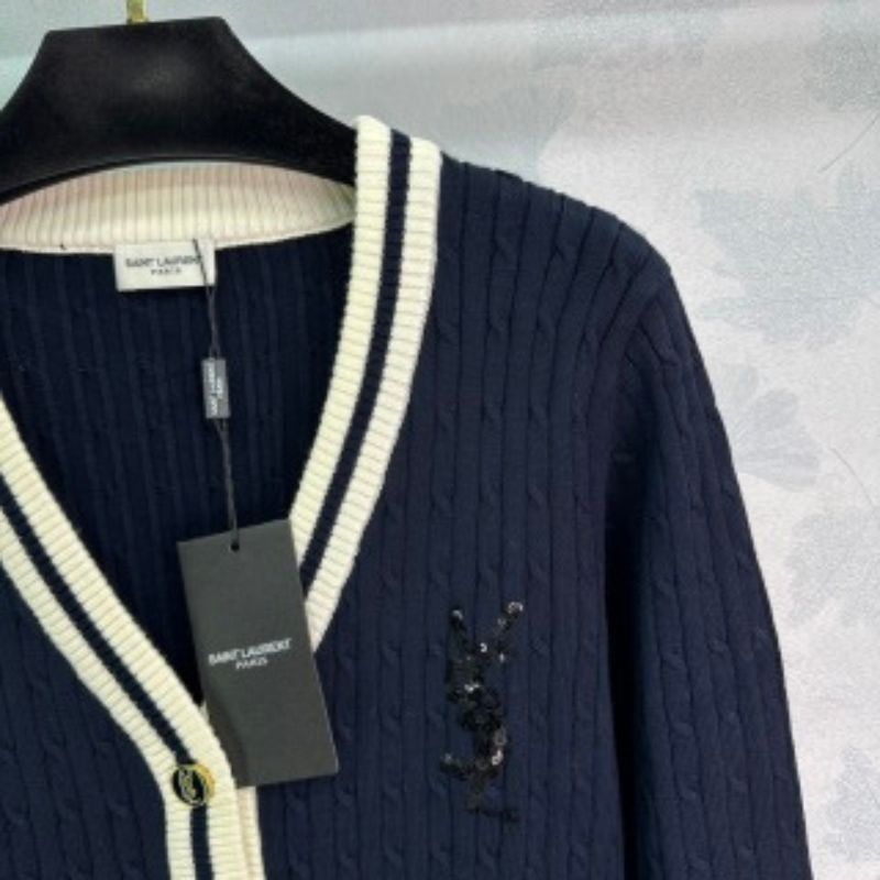 YSL V-Neck Wool Knitted