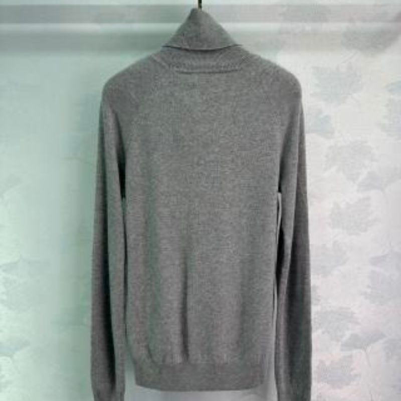 YSL High-Neck Lazy Wool Sweatshirt