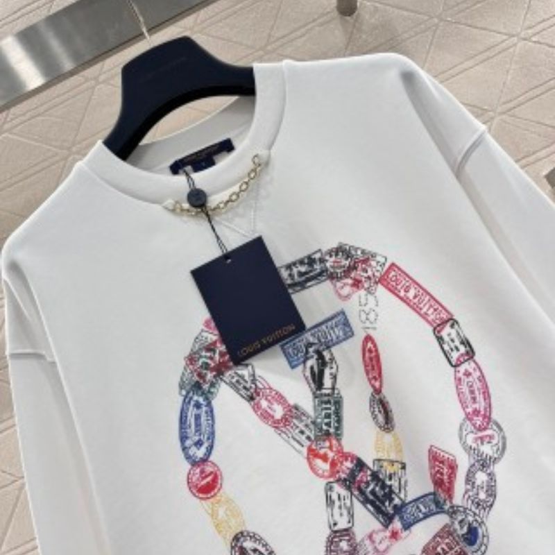 Louis Vuitton Chain Detail Logo Sweatshirt