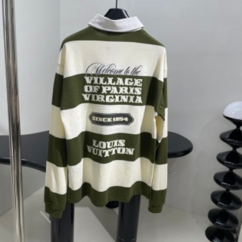 Louis Vuitton Long-Sleeve Rugby Polo Sweatshirt