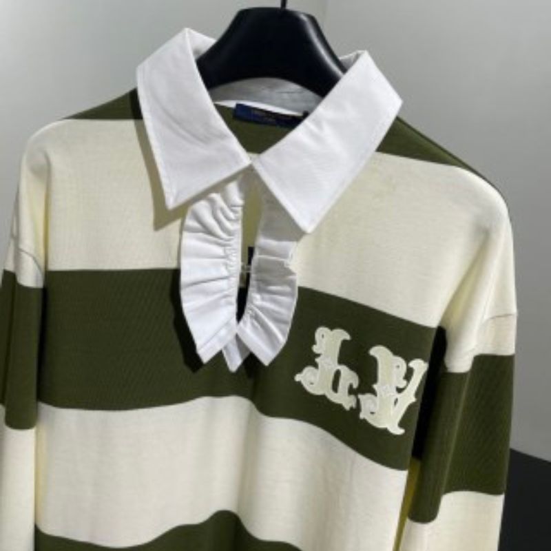 Louis Vuitton Long-Sleeve Rugby Polo Sweatshirt
