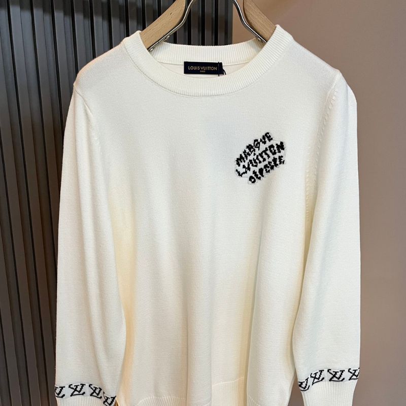 Louis Vuitton Light Luxury Knitted Sweatshirt