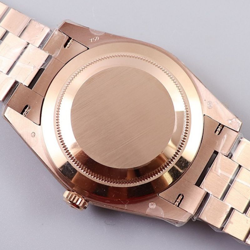 Rolex Day-Date 40 Sundust Stripe Motif Dial Diamond Bezel