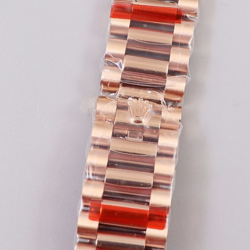 Rolex Day-Date 40 Sundust Stripe Motif Dial Diamond Bezel