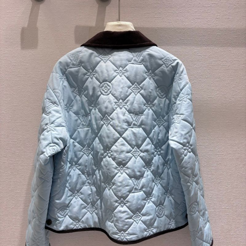 Louis Donkey Cream Blue Quilted Jacket