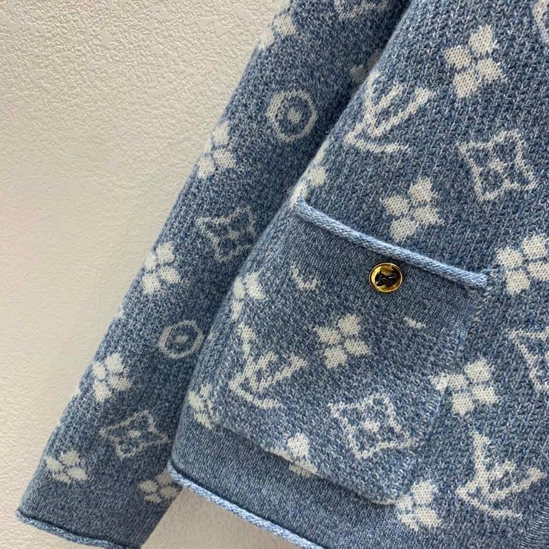 Louis Vuitton Logo Jacquard Knitted Sweatshirt