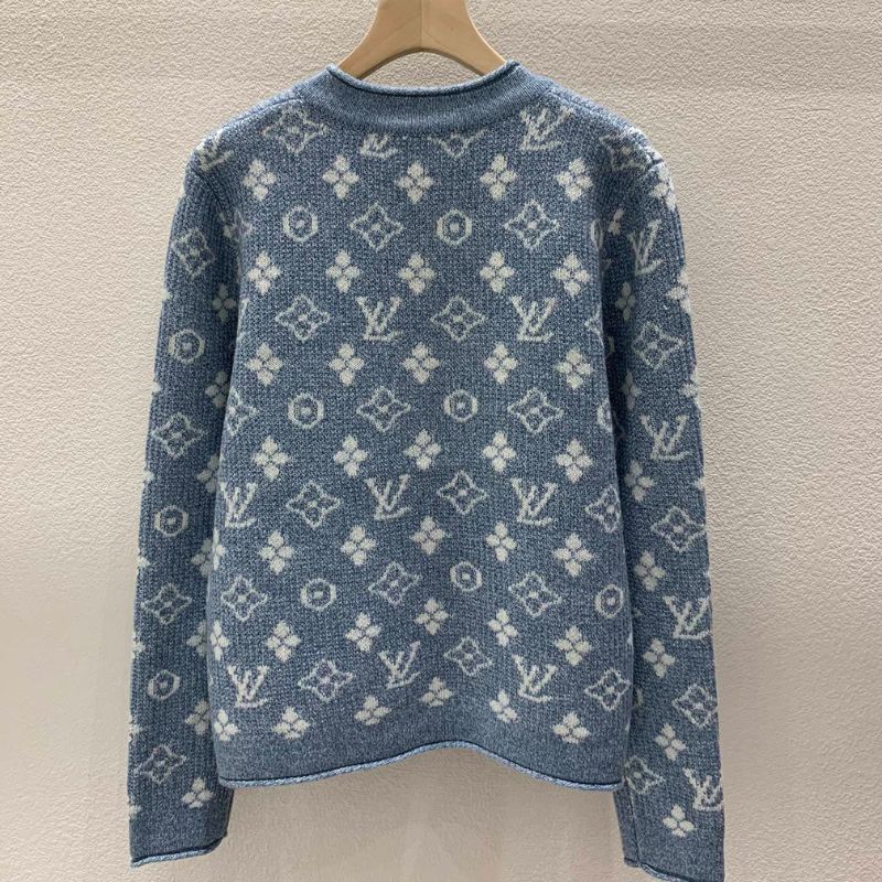 Louis Vuitton Logo Jacquard Knitted Sweatshirt