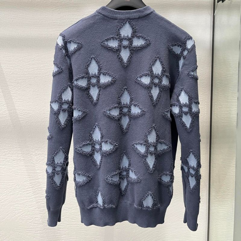 LV Clover Embellished Knitted Sweatshirt