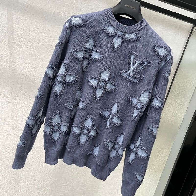 LV Clover Embellished Knitted Sweatshirt