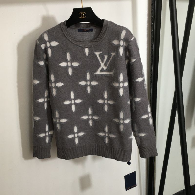 LV Monogram Logo Pullover Sweatshirt