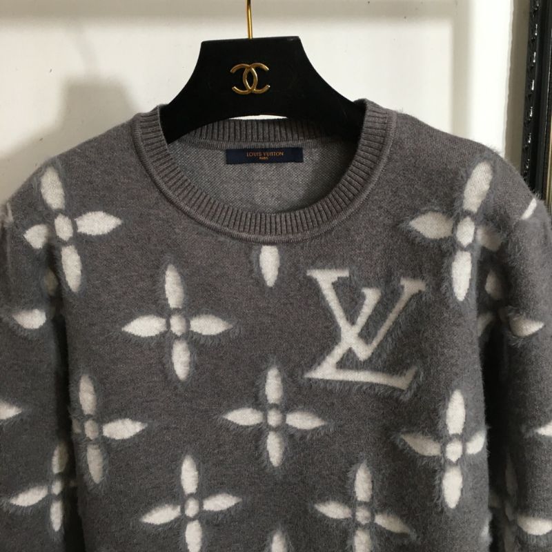 LV Monogram Logo Pullover Sweatshirt