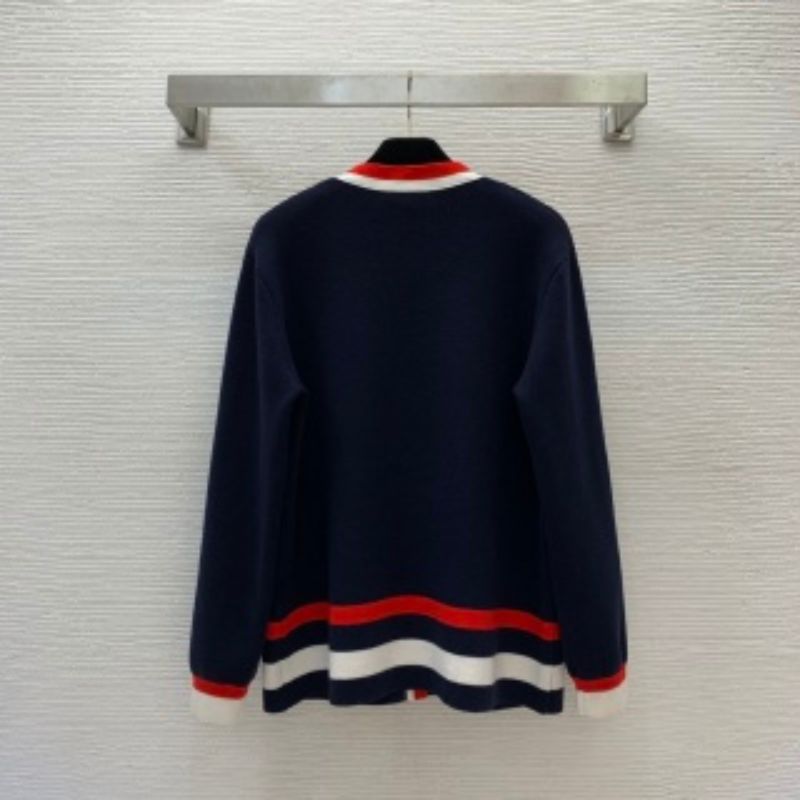 Gucci High-End Wool V-Neck Knitted Cardigan