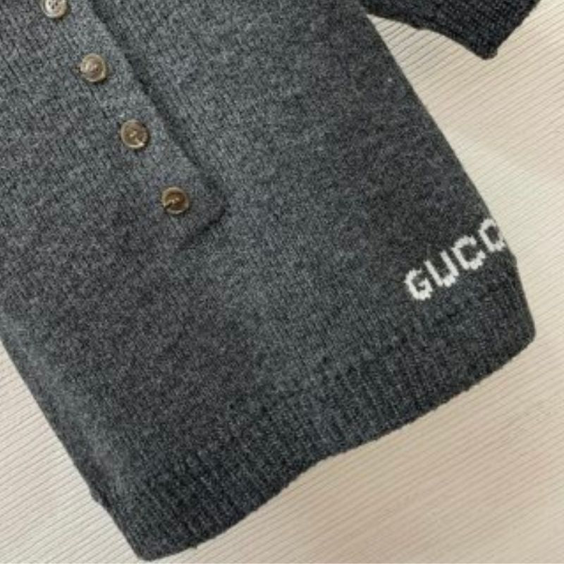 Gucci Diamond Beaded Slim Knit Top