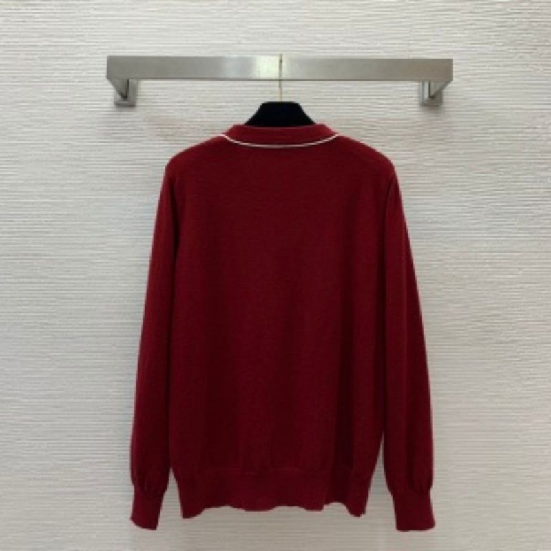 Gucci Wool Yarn V-Neck Cardigan
