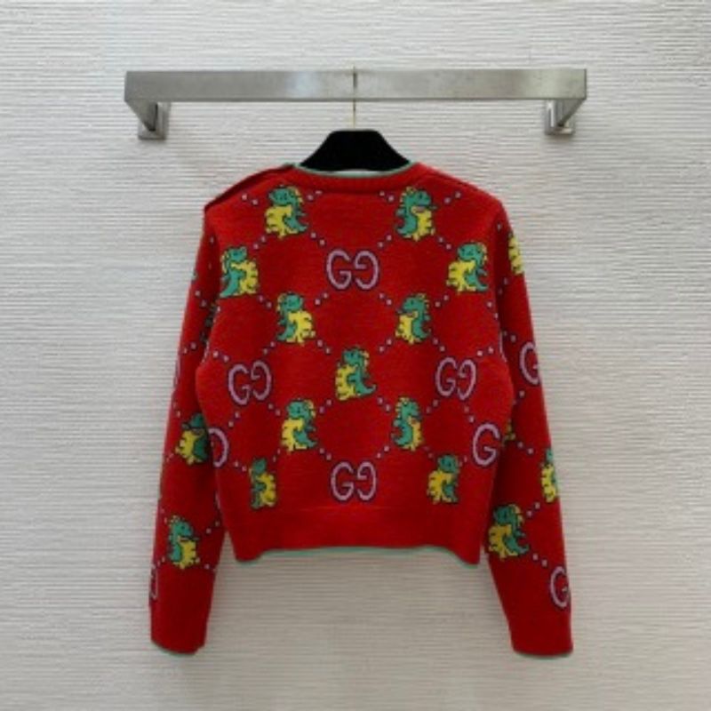 Gucci Dragon Year GG Logo Wool Pullover Sweater