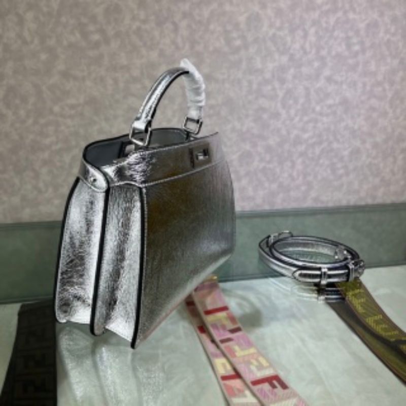 Fendi Silver-Tone Multi-Way Bag