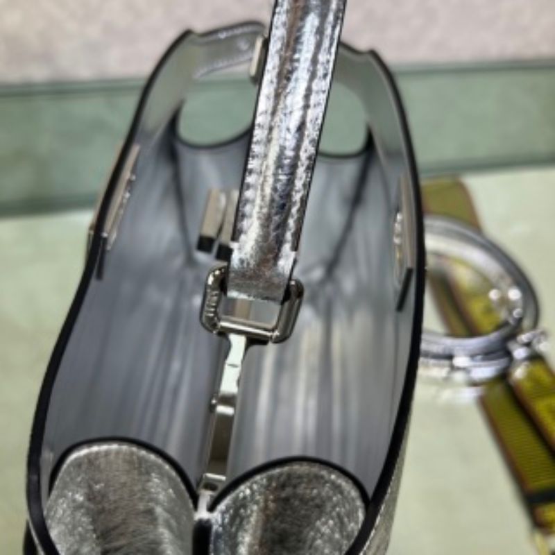 Fendi Silver-Tone Multi-Way Bag