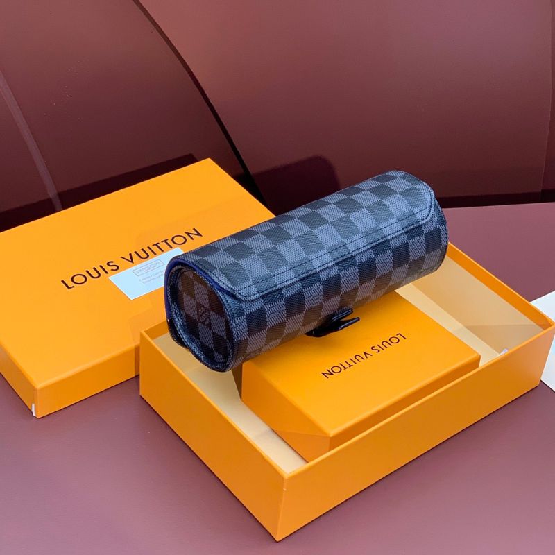 LV Damier Graphite Canvas 3 Watch Case