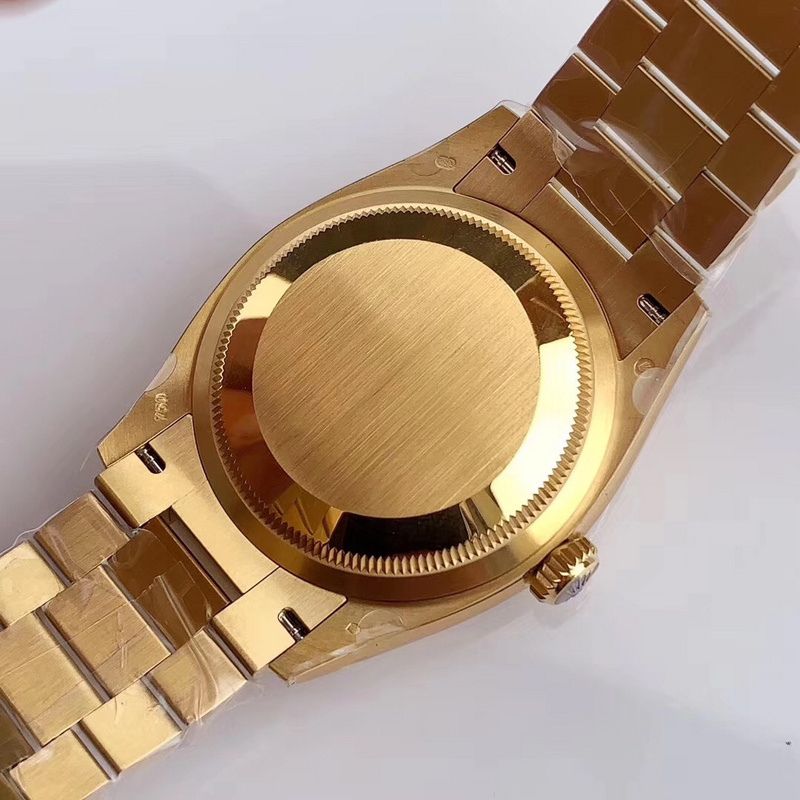 Rolex Day Time White Sapphire Crystal Watch