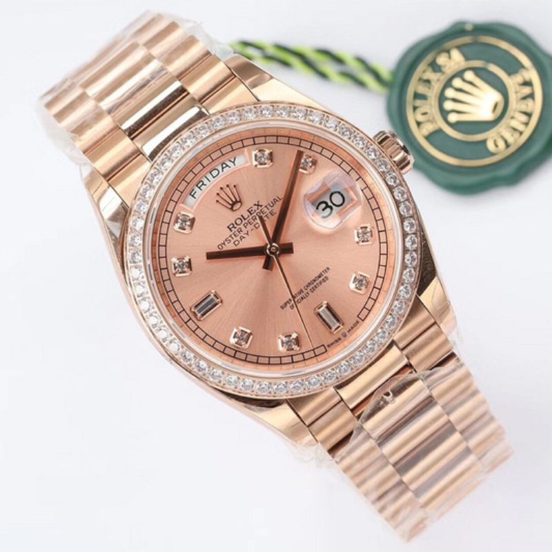 Rolex Day-Date 36 Diamond Bezel Women's Watch