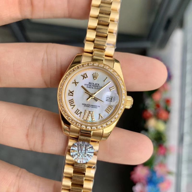 Rolex Datejust President Yellow Gold MOP Watch