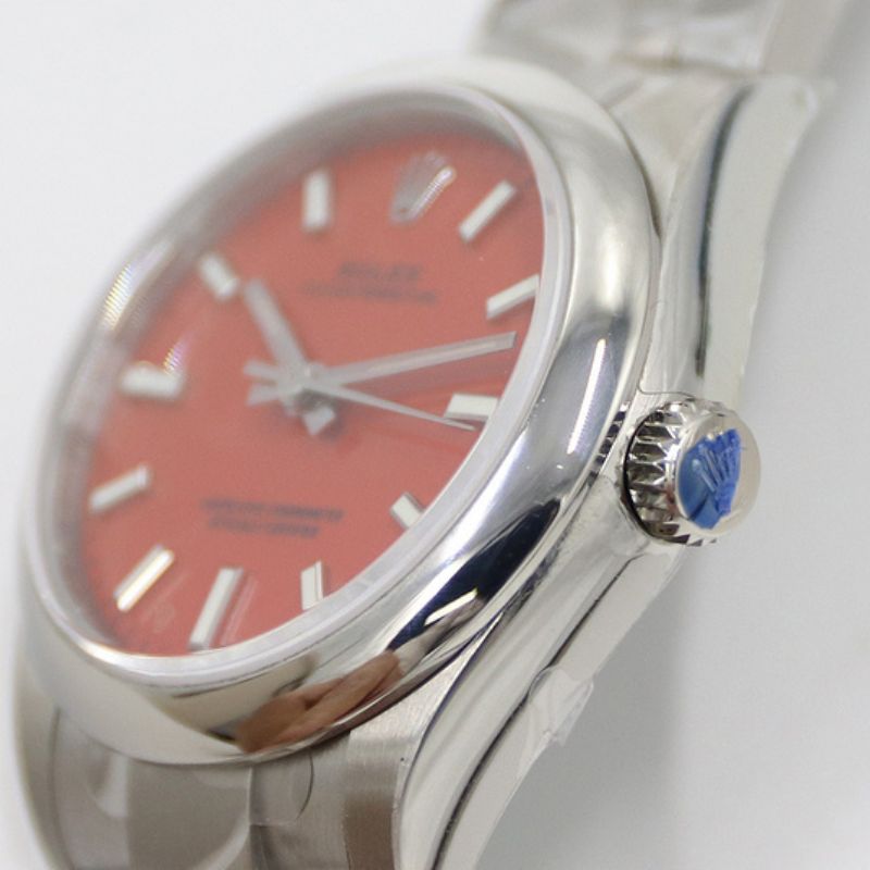 Rolex Oyster Perpetual Coral Red Watch