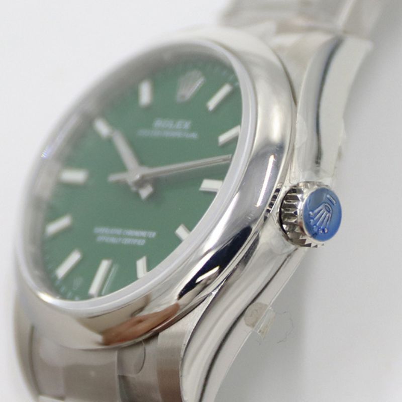 Rolex Oyster Perpetual Green Dial Watch