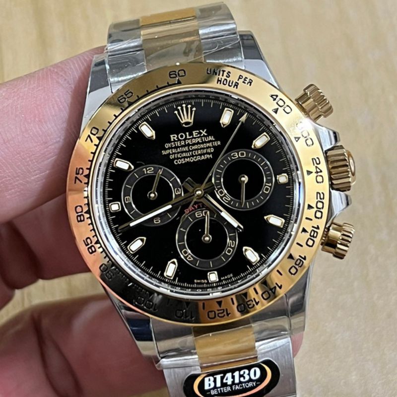 Rolex Daytona Bi-Metal Black Dial Watch