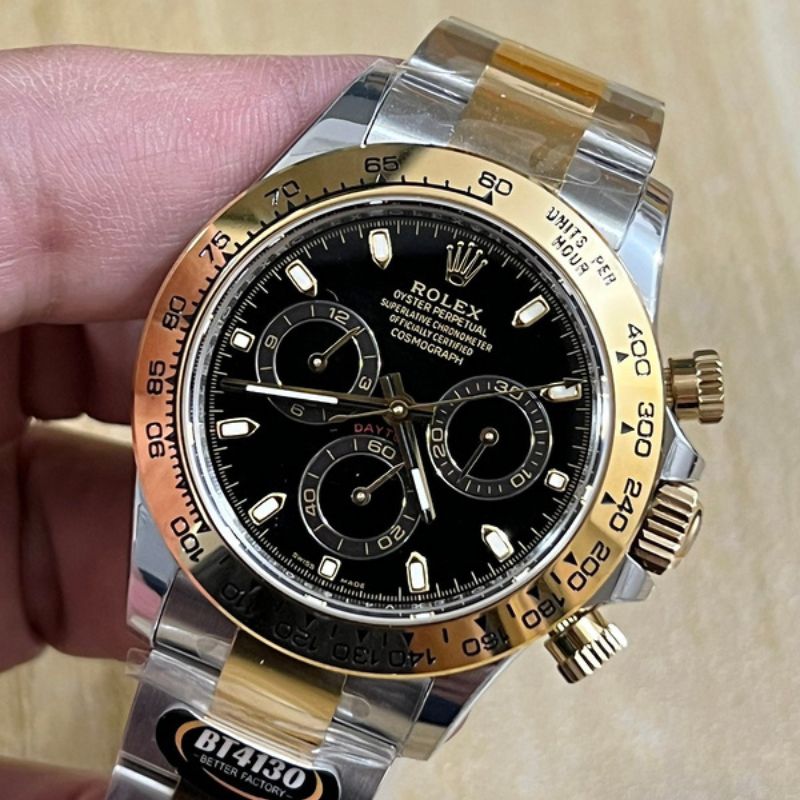 Rolex Daytona Bi-Metal Black Dial Watch