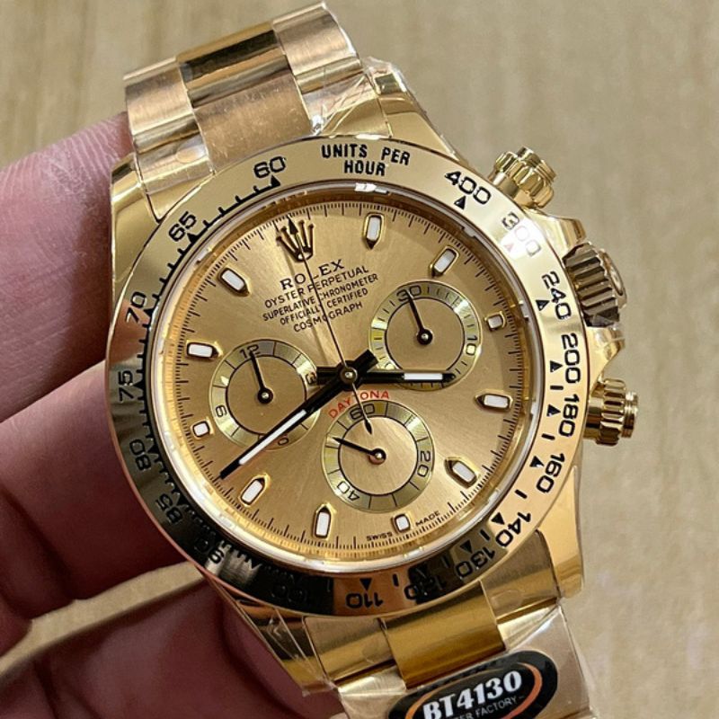 Rolex Cosmograph Daytona Golden Dial Full Yellow Gold Watch