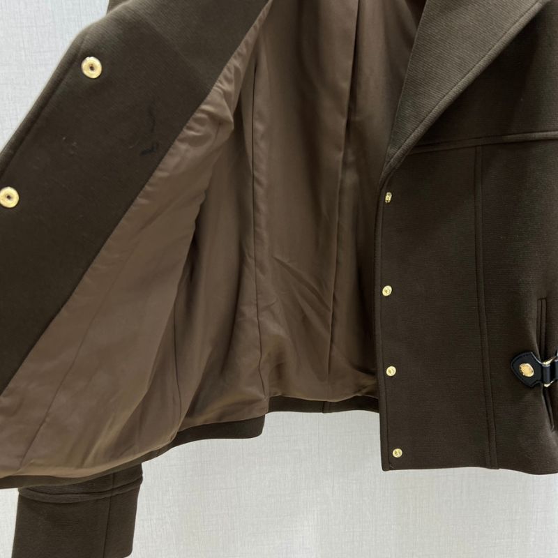LV Inspired Autumn/Winter Brown Collar Jacket