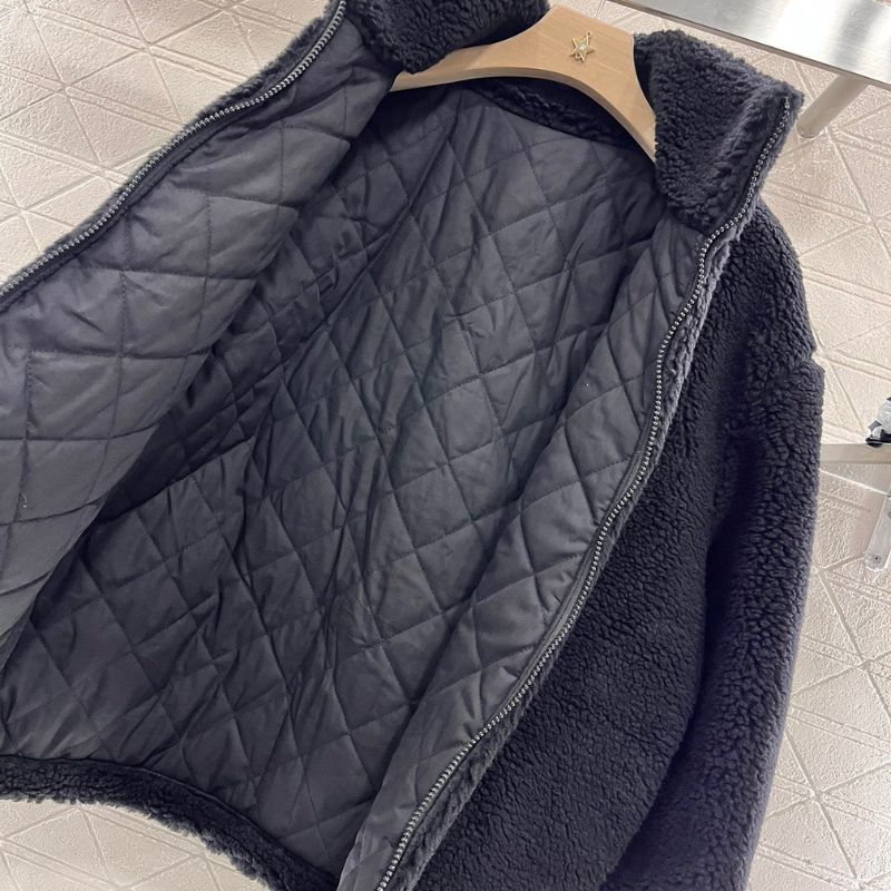 Louis Vuitton Teddy Stand-Up Collar Zipper Jacket