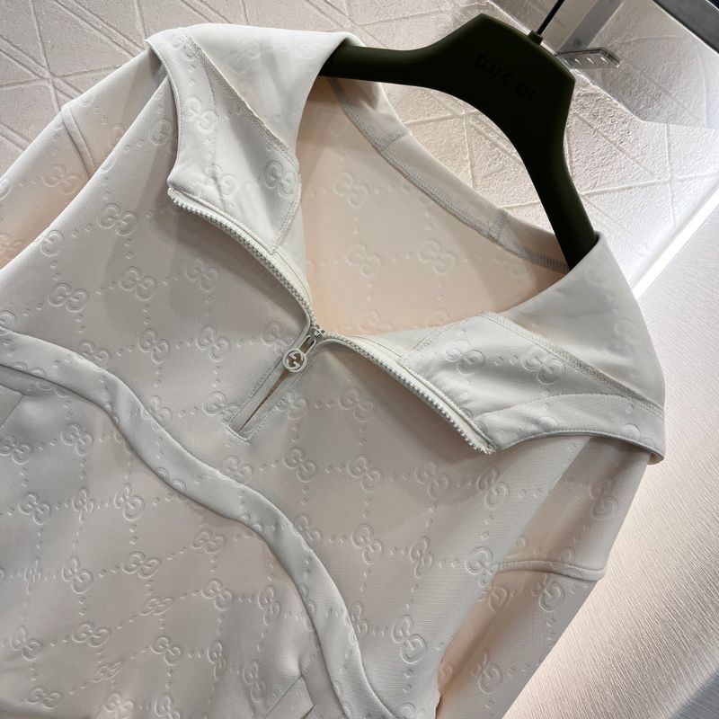 Gucci Beige GG Web Canvas Sweatshirt