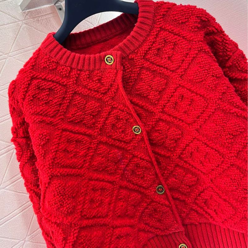 Louis Vuitton Diamond Jacquard Knit Cardigan