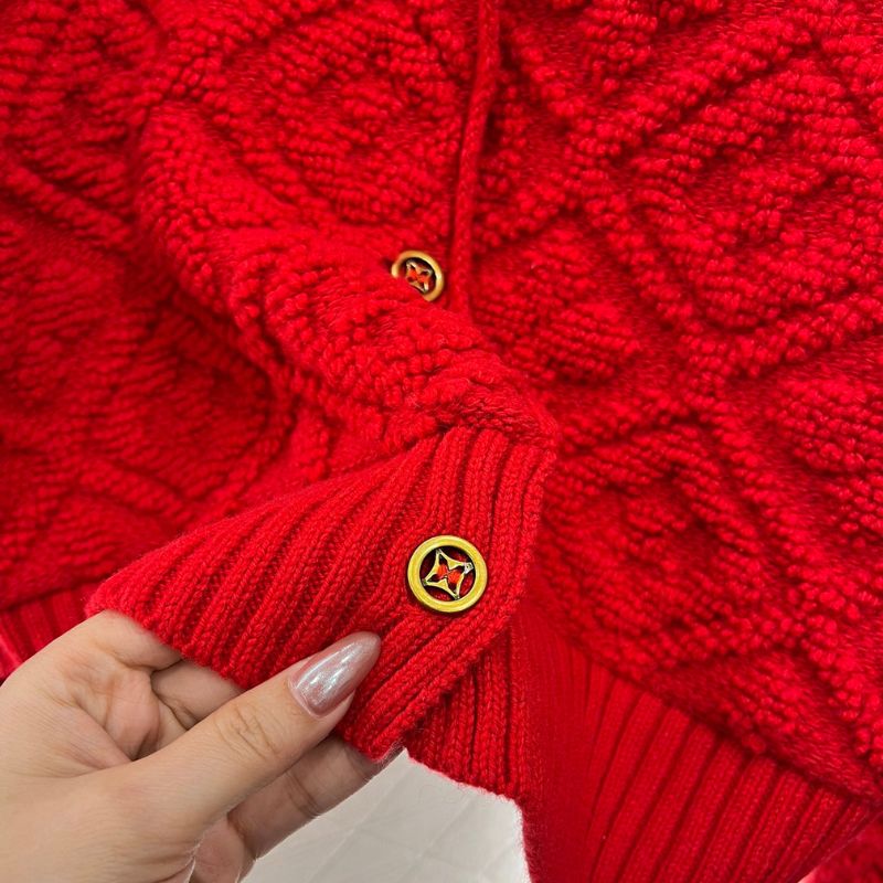 Louis Vuitton Diamond Jacquard Knit Cardigan