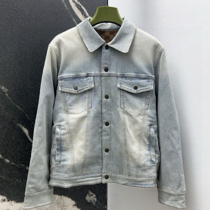 Gucci Double-Sided Jacquard Denim Jacket