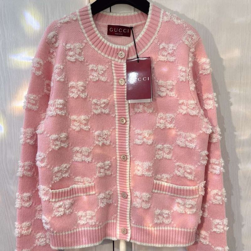Gucci Home Early Spring Double G Jacquard Cardigan