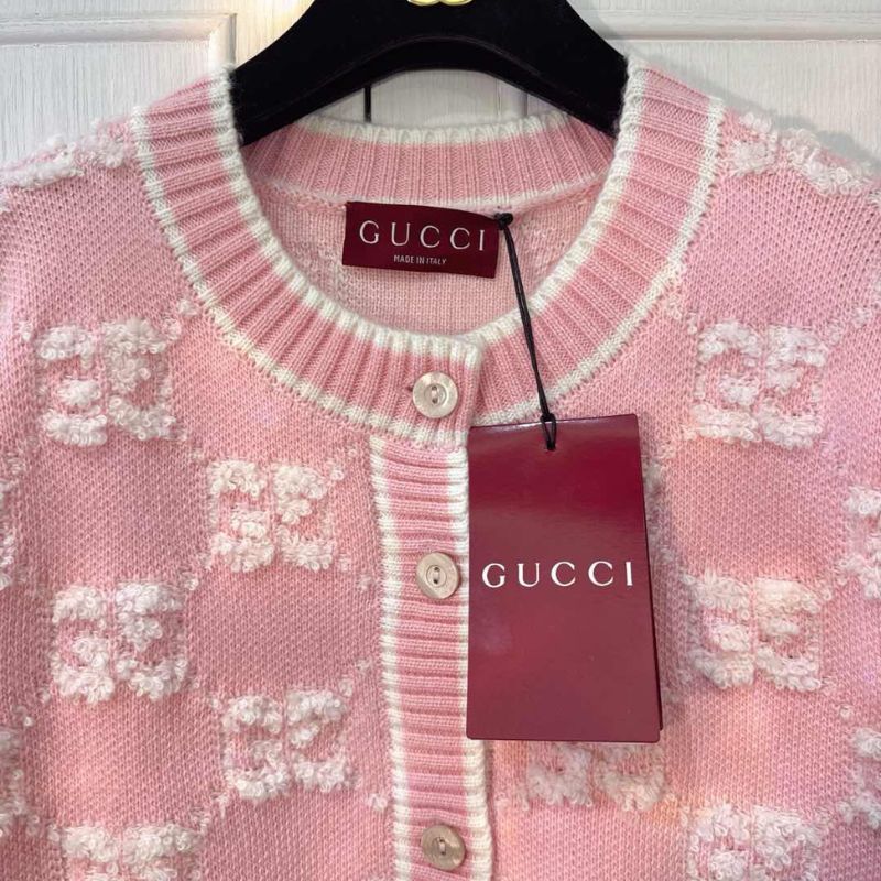 Gucci Home Early Spring Double G Jacquard Cardigan