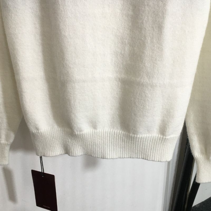 Gucci Contrast Color Logo Pullover Sweater