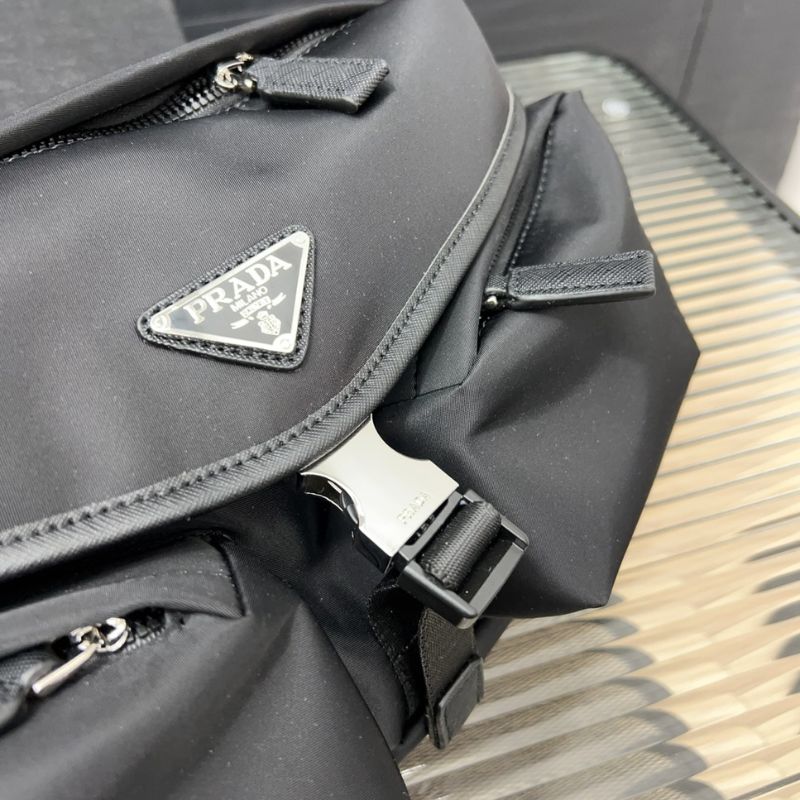 Prada Enamel Logo Recycled Nylon Crossbody Waist Bag