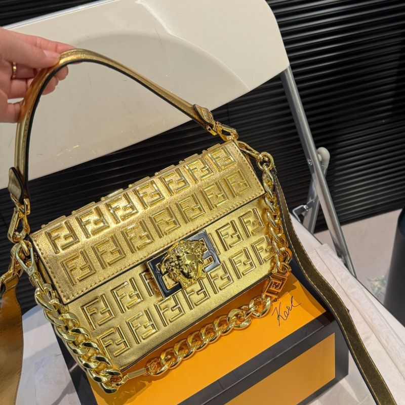 Fendi Versace Joint Baguette Bag